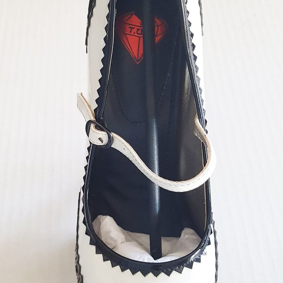 T.U.K PLATFORM HEELS Sz 10 NWT Leather 6.5" *HOT* - Picture 3 of 8